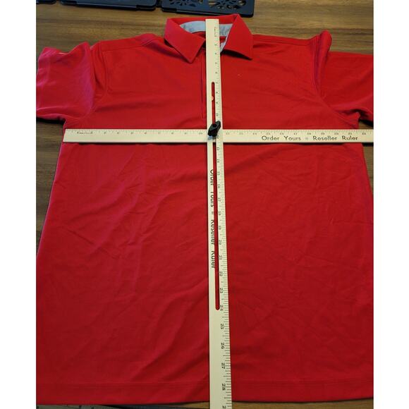 Chick-fil-A Oobe Red Short Sleeve Polo Team Uniform Shirt Size M EUC - Picture 9 of 9